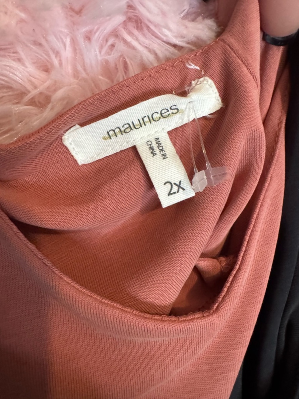 Maurices Black and Dusty Rose V-Neck Spaghetti Strap Camisoles - Picture 2 of 3